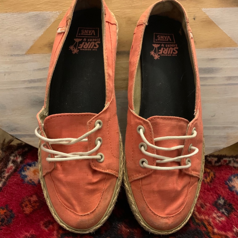 New Vans Surf Siders Women’s Coral